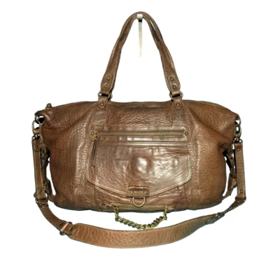 sac ABACO Odelia grand format en cuir marron format A4 - Photo 1/4