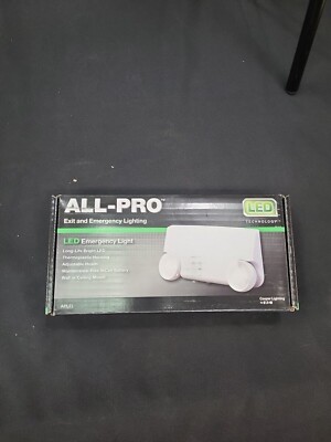 ALL-PRO LED EXIT & EMERGENCY LIGHT 120/277 Long Life Adjustable Heads-LOT OF 12