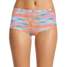 No Boundaries Women's Cotton Boyshort Panties Size X-LARGE Pink Tie Dye
