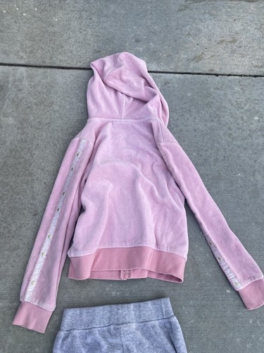 Juicy Couture Vintage 00's Kids Track Suit Sz 6X & 7 Girly Cute Y2k Vtg - Picture 6 of 7