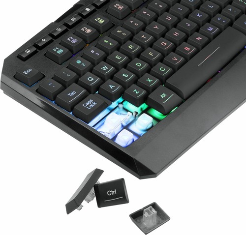 Red Dragon S101-3 Backlit RGB Gaming Keyboard & Red Lit Gaming Mouse to 3200DPI - Picture 4 of 4