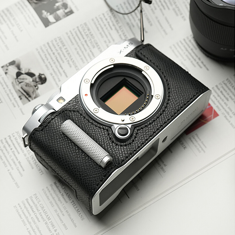 専用1 Fit For Fujifilm X-M5 Genuine Leather Camera Half Case Handle Bag