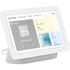 Google Nest Hub 7 Smart Display - Watch Videos and Stream Music With Built-In
