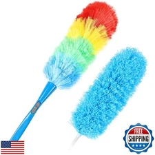 iHUFeather Rainbow Static Duster 24inch Reusable Microfiber Electrostatic Dus