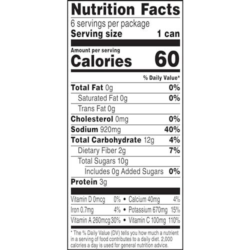 Spicy Hot 100% Vegetable Juice 11.5 fl oz Can 24 Pack - Picture 2 of 5