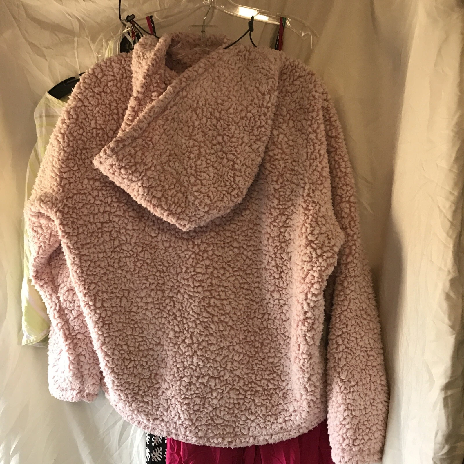UNDERCOVER Felpa con cappuccio donna Victoria Secret Chloe X Halle ROSA cropped taglia L rosa
