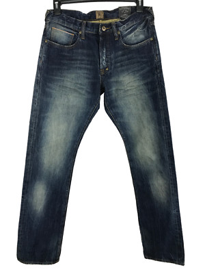 Jean PRPS Goods&co. Démon Lacet Coupe Slim Taille 30/33 - Délavé, 1 An De Lavage, Neuf Avec étiquette