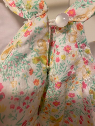 NWOT Shabby Chic Girl Summer Sleeveless Dress SZ 7 White/Green/Pink Floral Bunny - Picture 6 of 13
