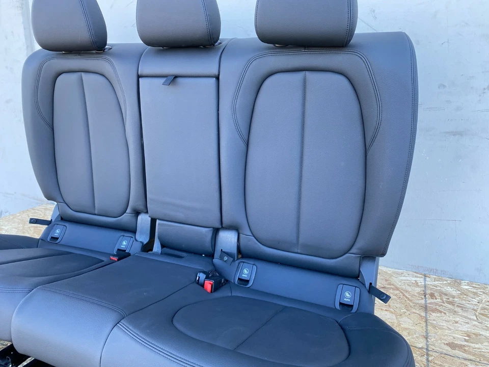 2016-2018 BMW X1 REAR SEAT SET FOLD DOWN COMPLETE BLACK OEM F48 - Image 2 of 4