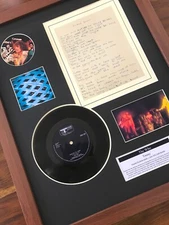 THE WHO - TOMMY - 7" VINYL SINGLE HANDWRITTEN LYRICS DISPLAY MONTAGE