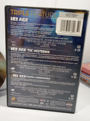 Ice Age Triple Feature (DVD, 2013, 3-Disc Set) - Picture 3 of 4