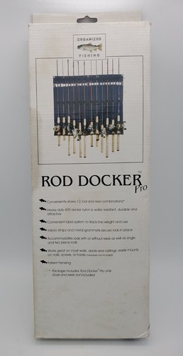 PRO 12 Rod Docker Organized Fishing Heavy Duty Durable Fishing Rods Holder