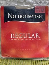 No Nonsense Pantyhose Nude Size B Reinforced Toe