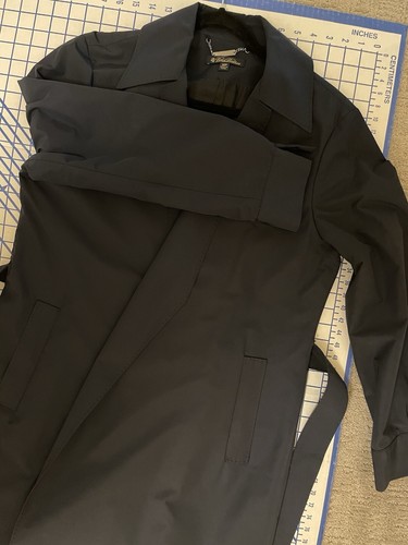 Brooks Brothers Women’s Navy Wrap Trench Coat 14p - Picture 11 of 11