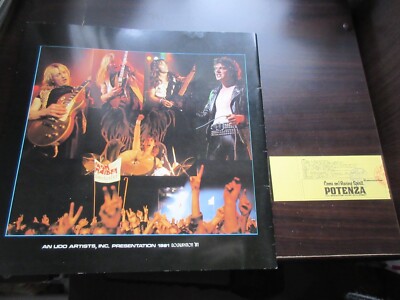 Iron Maiden 1981 Killer Japan Tour Book Concert Program w Unused