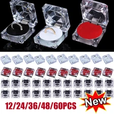 Wholesale Clear Crystal Ring Gift Boxes Earrings Jewelry Display Packaging Boxes