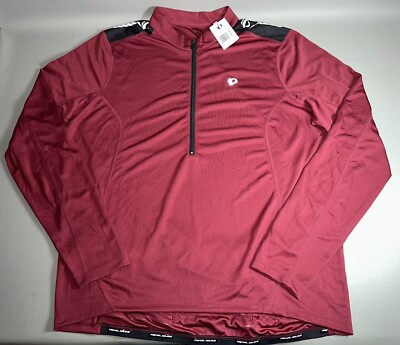 PEARL IZUMI Quest Select Series LS Maroon Red Men's XXL Cycling Jersey New