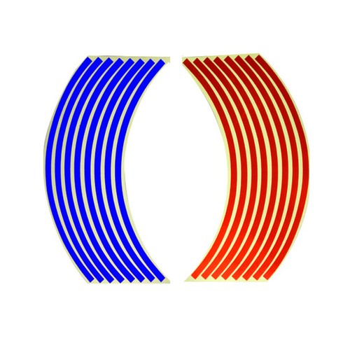 16x Reflective Strip Tape Car Wheel Rim Hub Sticker Decal Accessories For 18" - Bild 8 von 12