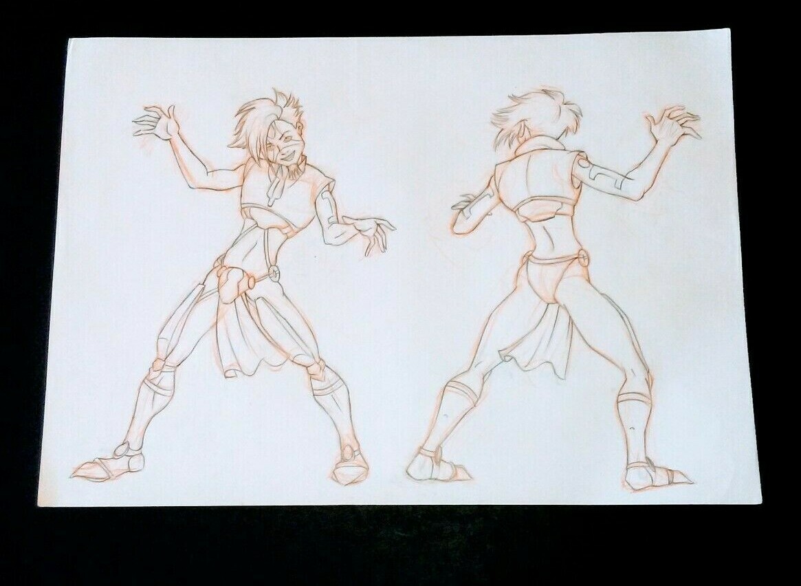 MEDIEVAL WAR GAME Hand Drawn Character Concept Art Design MARCO ARANTES 16"x11" 