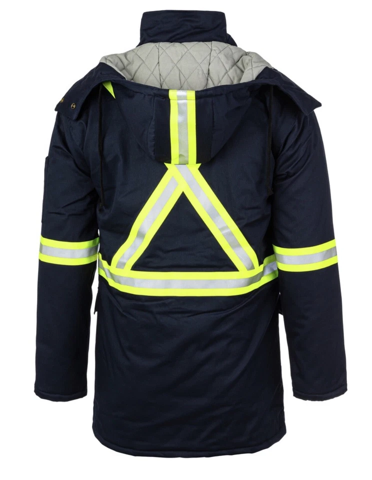 Proactive FR Flame Resistant Hi Vis Insulated Parka Jacket (MEDIUM) SHIPS TODAY - Image 3 of 4