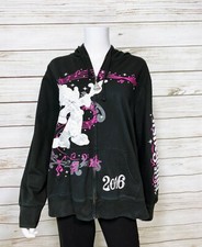 Disney Parks 2016 Disneyland Resort Magic Mickey Hoodie Size 1X Black Full Zip