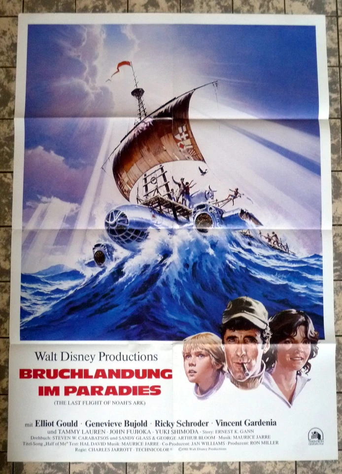 WALT DISNEY * BRUCHLANDUNG IM PARADIES - A1-Filmposter EA -GOULD, BUJOLD 1981  - Bild 1 von 1