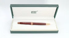 MONTBLANC Meisterstuck Gold Plated Burgundy Red Classique  Ballpoint Pen