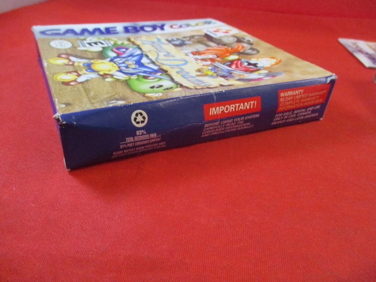 Azure Dreams (Nintendo Game Boy Color) COMPLETE w/ Box manual game