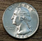 1964-P Wow! Gem BU 90% Silver Washington Quarter - Free Shipping! #2