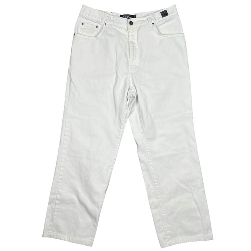 Versace Jeans Couture Pants Mens 38x34 White Medusa Logo Cotton Vintage Designer