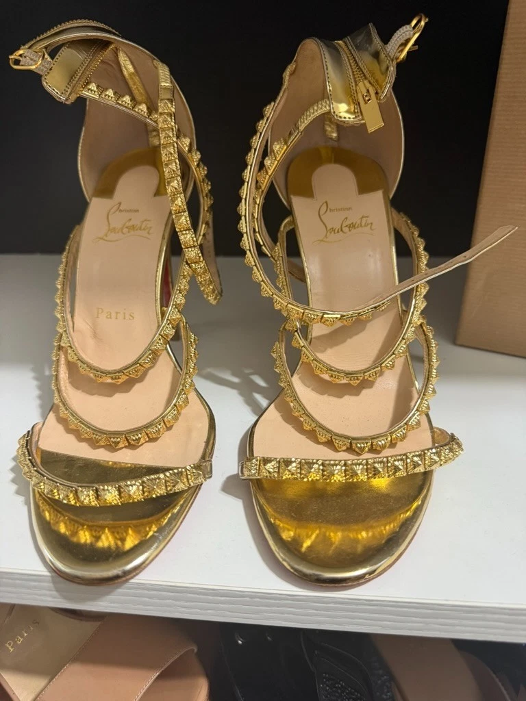 Christian Louboutin Gold Shoes for Women for sale | eBay
