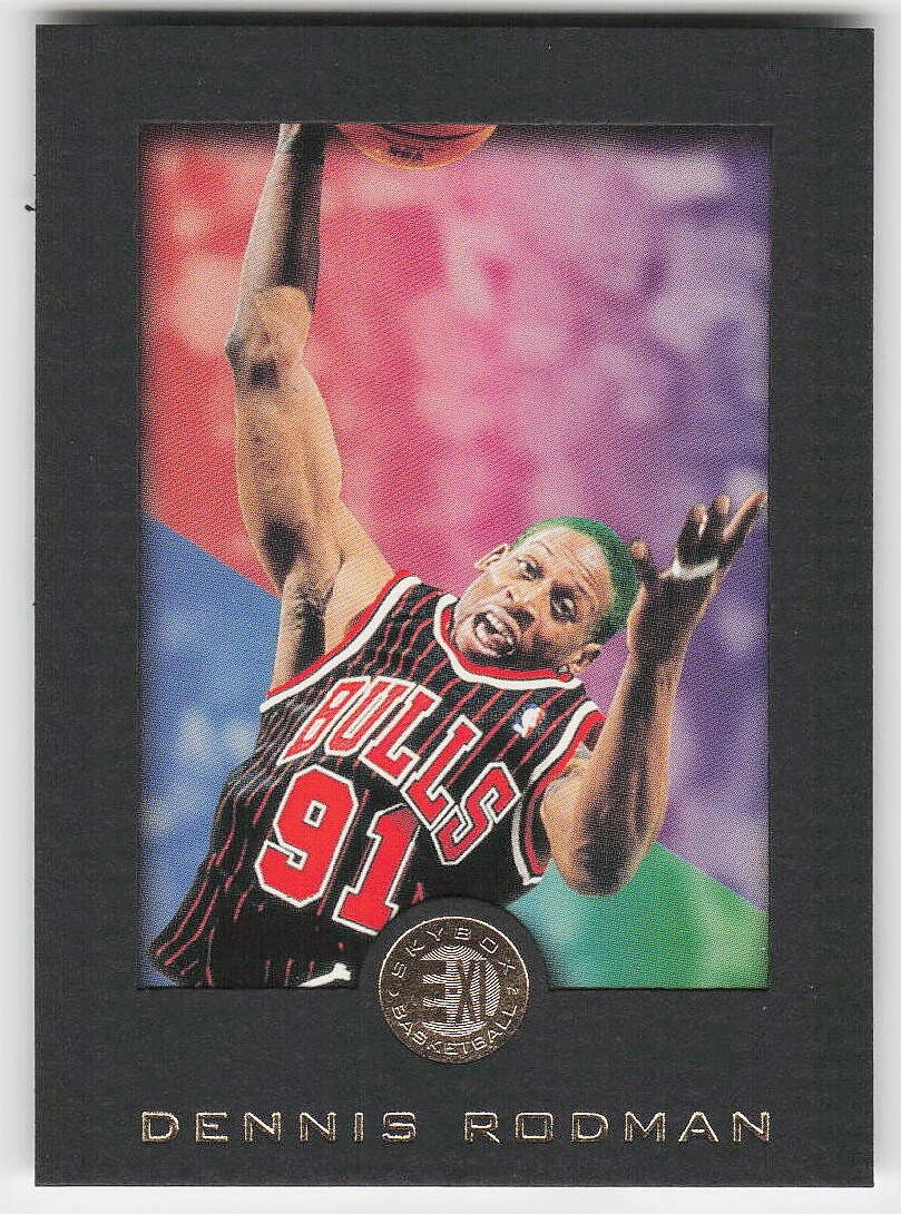 1995-96 SkyBox E-XL #13 Dennis Rodman BASKETBALL Chicago Bulls