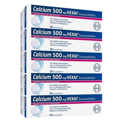 Calcium 500 Hexal Brausetabletten · 100 St · PZN 07383926