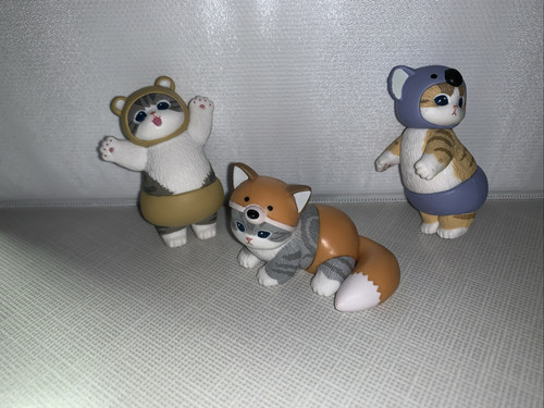 Lot of 3 pcs Mofusand Dress-Up Mini Figure Fox Bear Koala