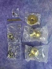 Baldwin 5041-030 Estate One Pair of Door Knobs in Polished Brass