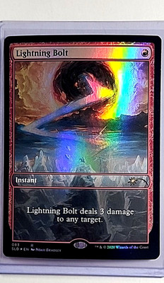 2020 MTG Magic the Gathering SLD Secret Lair Drop Foil #83 Lightning Bolt Rare