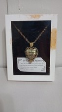 NEW Always in my Heart Locket Urn Necklace Jewelry Cremation Ashes Memory Locket