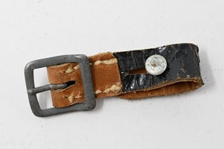 WWII German Strap Helmet Chinstrap Piece Field Gear Buckles Original LS2