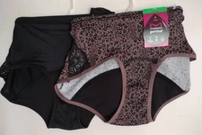 NEW 2 Pairs Maidenform Hipster Light Period Panties Large Multi-Color DMLBSL