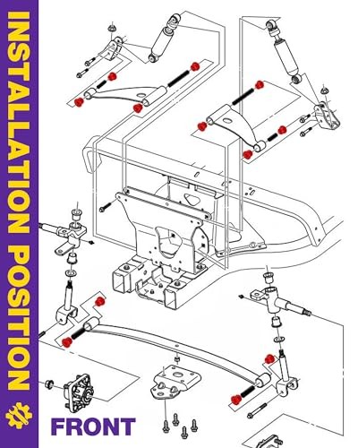 Club Car Precedent Golf Cart Suspension Kit - Front Lower Spring & Upper A Arm - Picture 7 of 7