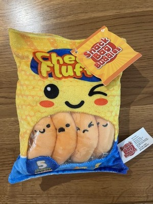 NEU Cheese Puffs Cheesy Fluffs Chips Paket Plüschtiere Snack Bag Buddies