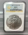 2007 W American Silver Eagle - NGC - MS 70