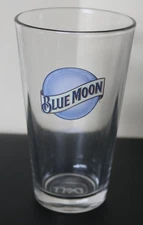 Blue Moon - Beer-Ale Glass -  6 inches Tall