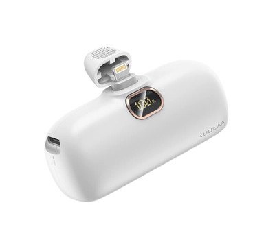 Kuulaa Portable Charger with Built-in Cable 5000mAh for iPhone
