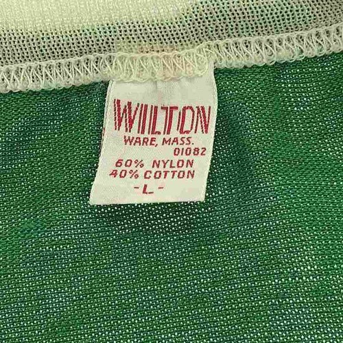VINTAGE Used Clothes 60s Wilton Rustic Tavern T Shirt L Green White Used KLDR-0 - Picture 5 of 7