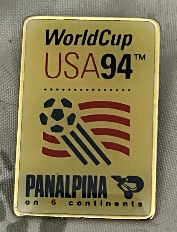 AMINCO World Cup USA 94 Pin Panalpina Sponsor Soccer Vintage 1991