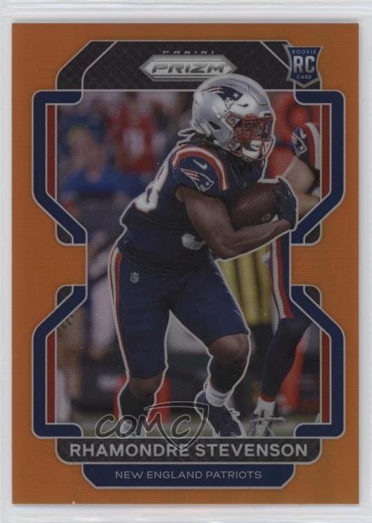 2021 Panini Prizm Orange 236/249 Rhamondre Stevenson #367 Rookie RC 13c1