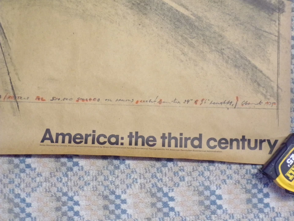 Обернутые масляные бочки JAVACHEFF CHRISTO, Техас 35 x 24 дюйма литография 1976 современность - Изображение 2 из 4