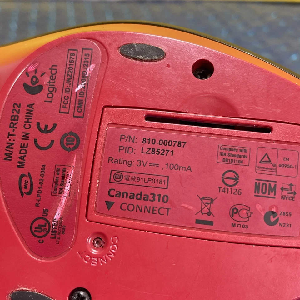 Logitech Cordless Optical Trackman T-RB22 Maus GETESTET TRB22 - Bild 3 von 3