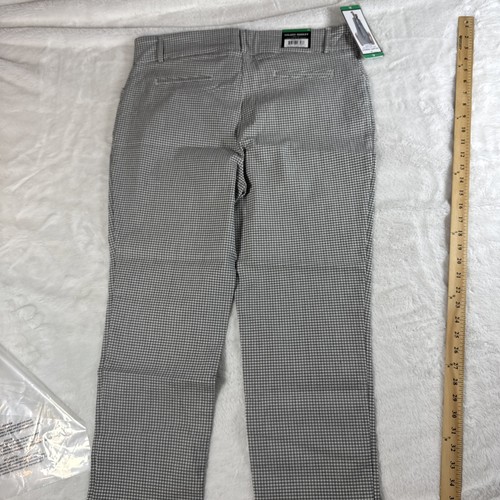 Hilary Radley Women's Mid-Rise slim leg Built-in Tummy Control Pant Plaid XL - Picture 6 of 7
